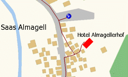 Arriv�e dans Saas Almagell